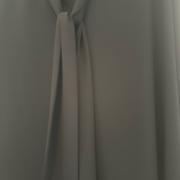 Ann Taylor Black Tie Front Relaxed Blouse - Picture 3 of 4